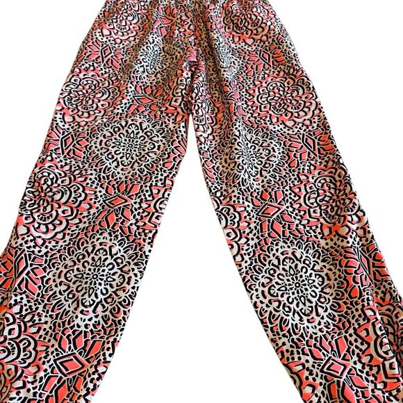Topshop Petite Colorful Jogger Pants Boho Print Pull-On Drawstring Size 4P Women - Picture 9 of 11